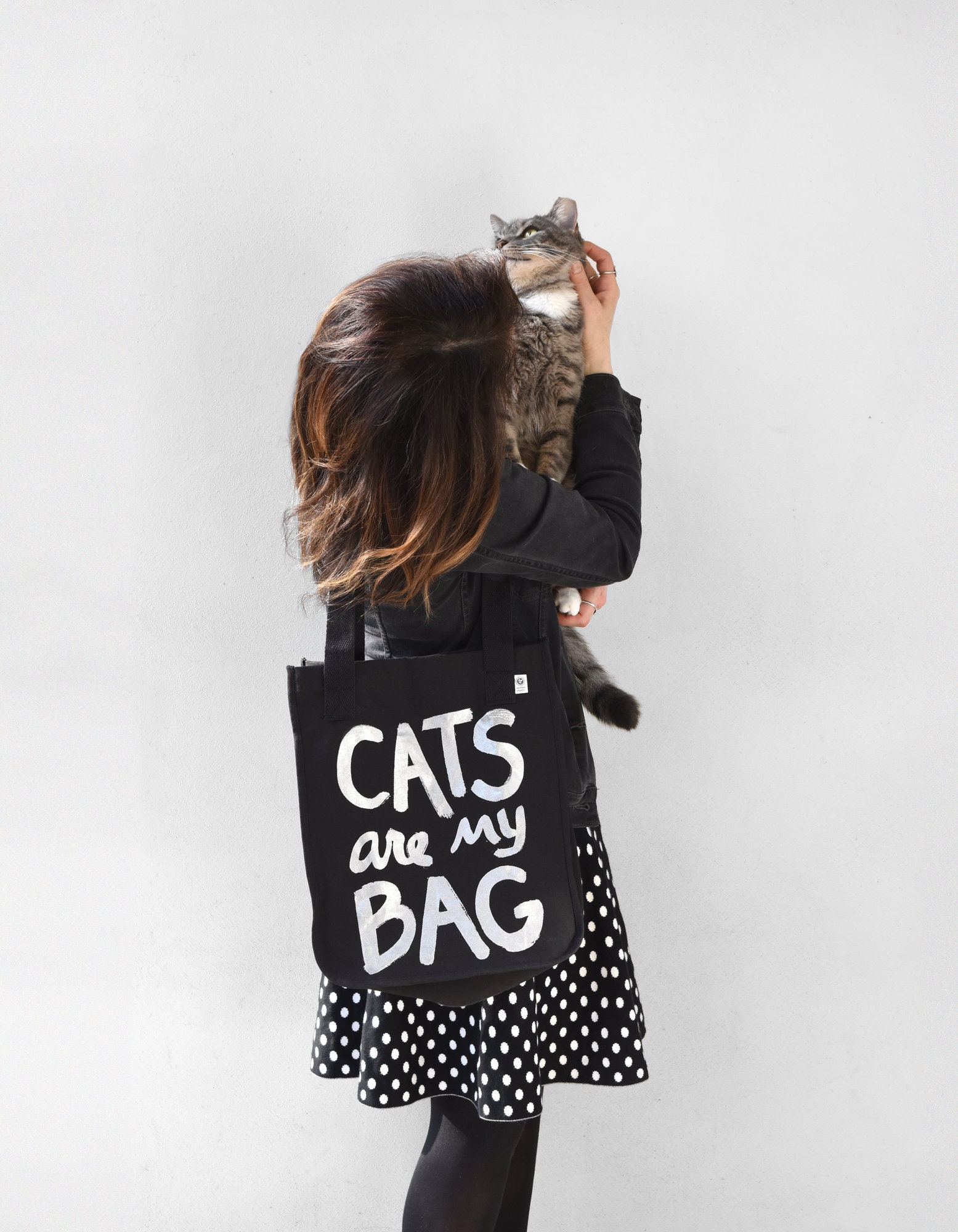 Funny Cat Tote Bag gift for petsitter gift for cat owner | Etsy