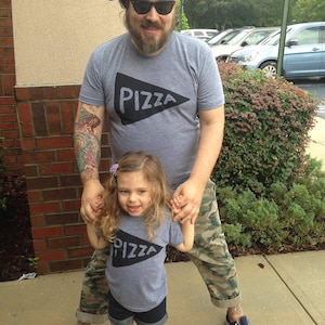 Daddy and Daughter Matching Pizza Shirts