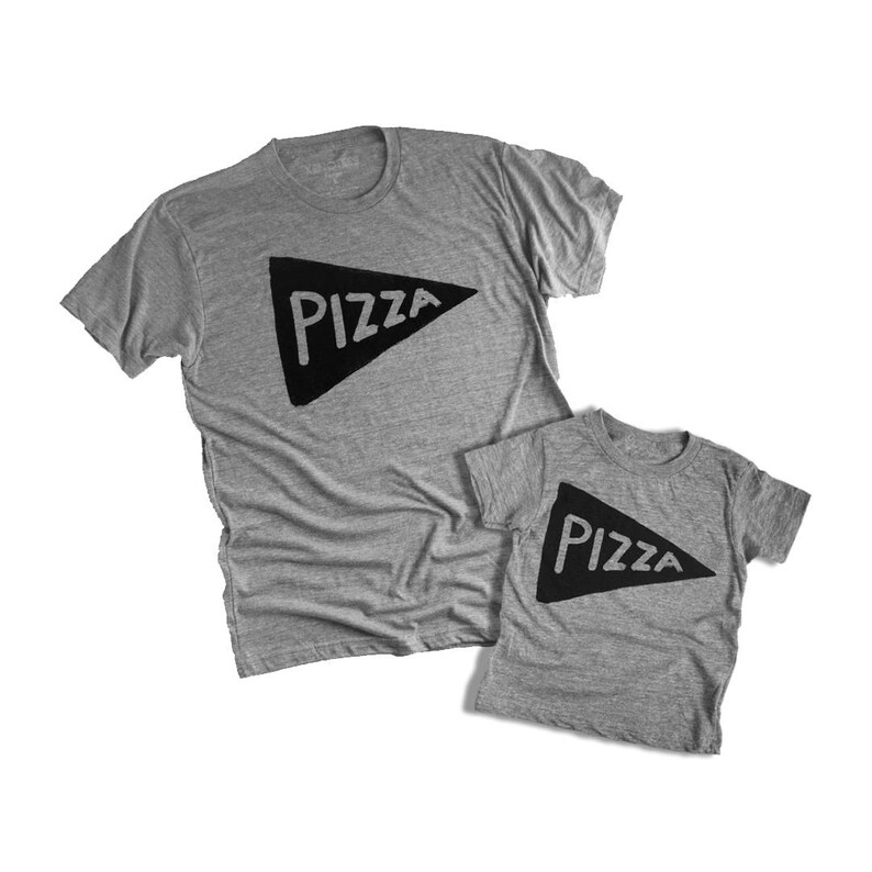 Pizza Matching Shirts for Father and Son