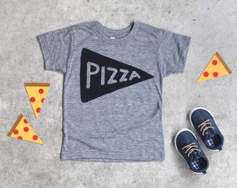 Camiseta infantil de pizza, camiseta estampada de pizza para niños pequeños, regalo de cumpleaños para fiestas de pizza, camiseta juvenil para amantes de la pizza.
