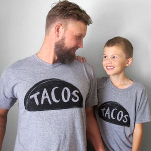 Fathers day gift from son, Family Matching Taco Shirts, father and son, matching outfits, fathers day gifts, daddy and me outfits, gift