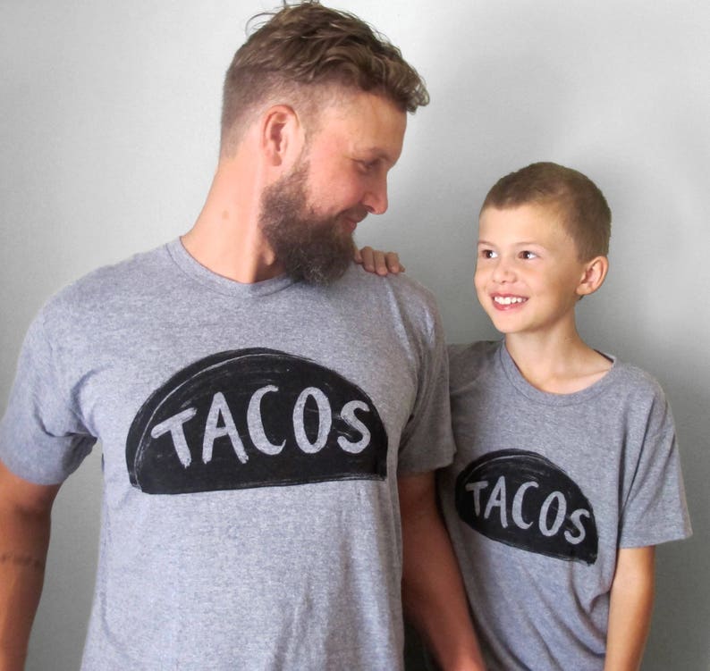 Father and Son Matching Shirts for Taco Lovers