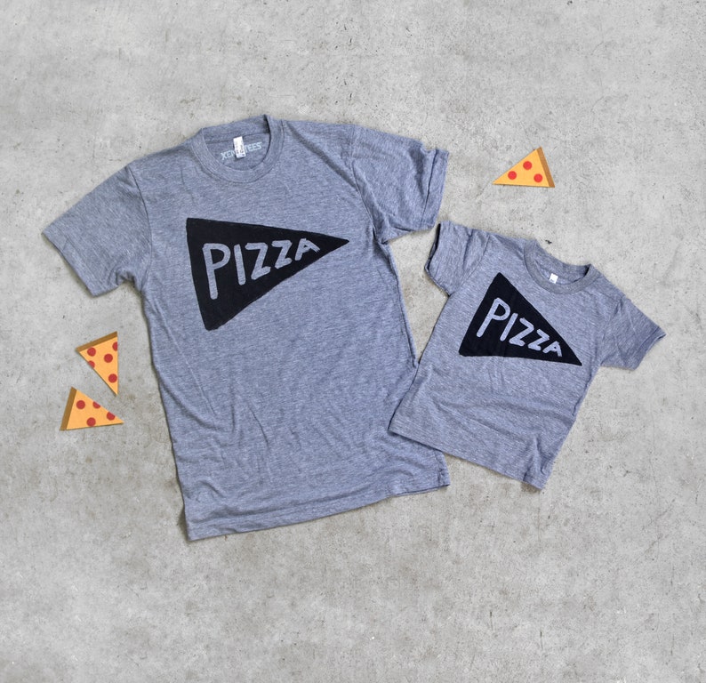 Pizza Lover Dad and Baby Matching Shirts