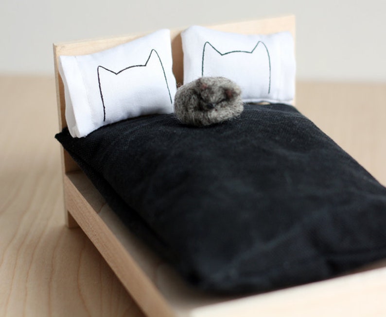 Miniature Kitty Cat Nap Bed Pillows cat pillow case cat Etsy