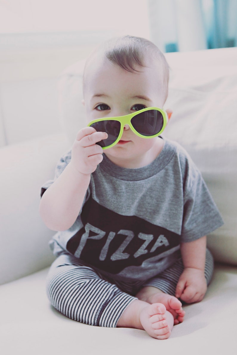 Baby Pizza Graphic Tee Shirt Whimsical Baby Gift Unique Baby Shower Present New Parent Gift Cute Handmade Newborn Baby Clothing image 5