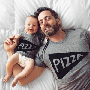Pizza Night Family Shirts that Match Dad and Baby Tshirts, Daddy and Daughter Matching Outfits Funny Dad Gift from Kids image 7
