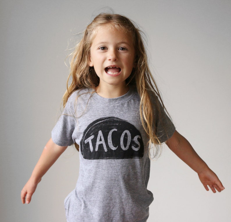 Taco Tuesday Handprinted Graphic tee shirt, 2 year old toddler boy girl gift for kid, dragons love tacos party, taco twosday birthday outfit image 8