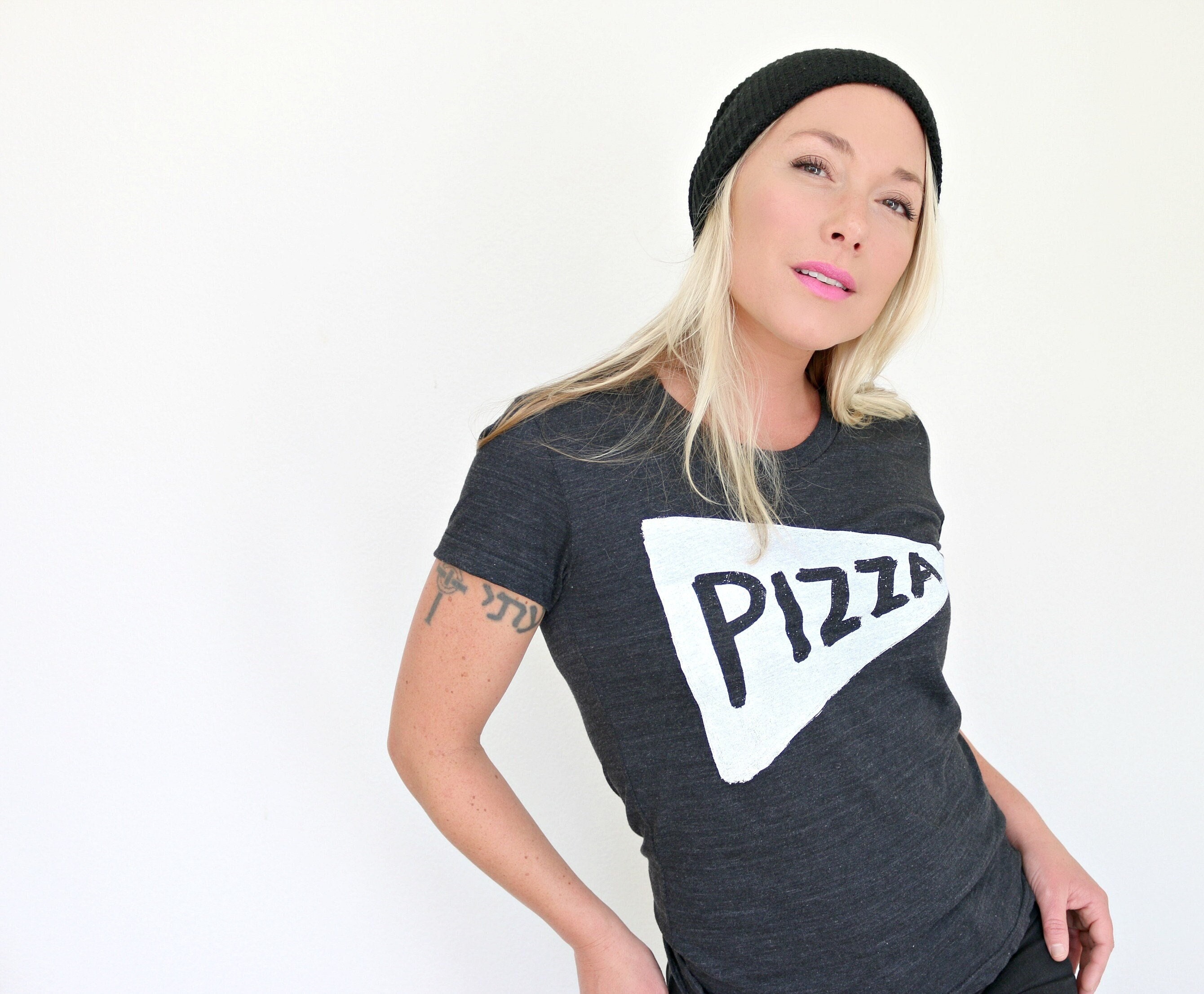 Soft Women's Pizza T Shirt Design Vintage Triblend - Etsy