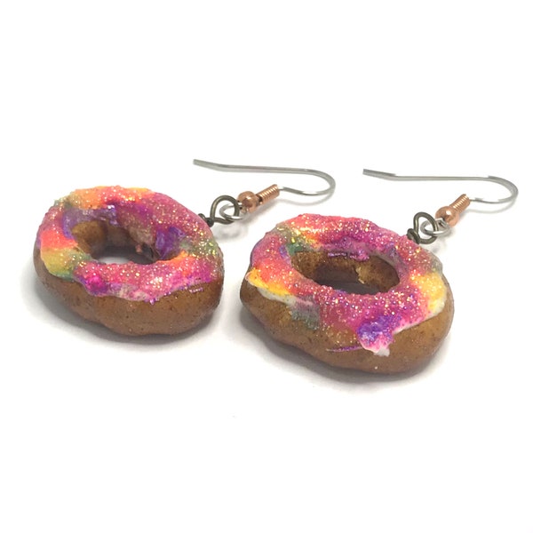 King Cake Earrings - Gold Tone or Copper