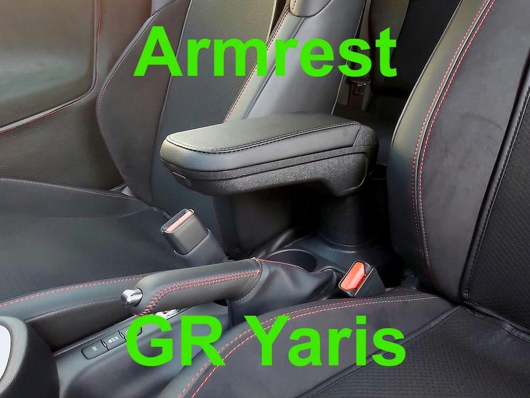 GR Yaris Armrest With Storage & Cup Holder for Toyota Hatchback Arm ...