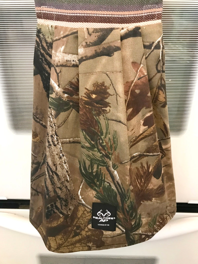 Realtree Camo Dish Towel Dress to Hang on Oven Door or Towel Bar Cabin Style Decor by Klosti
