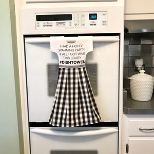Housewarming Kitchen Towel Dress, Hanging Dish Towel, Tea Towel, Dishtowel Dress, Hostess Gift, Kitchen Decor by Klosti image 2