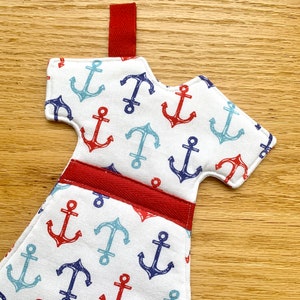 Anchor Trivet, Hot Pad or Mug Rug / Red, White and Blue Nautical Kitchen Decor / Gift for Her / Hot Mama Trivet by Klosti image 6