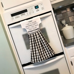 Housewarming Kitchen Towel Dress, Hanging Dish Towel, Tea Towel, Dishtowel Dress, Hostess Gift, Kitchen Decor by Klosti image 1