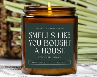 Personalized Housewarming Gift Custom Candle For Closing Gift For New Home