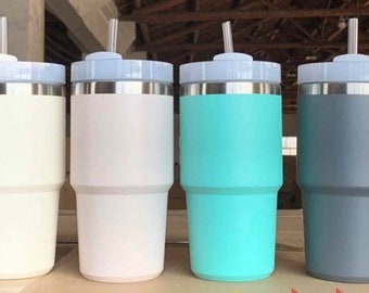 Kids 20oz Tumbler Laser Blank, Child Travel Mug, Lid & Straw Included, Stainless Steel Cup, Insulated Powder Coated Unbranded Tumbler