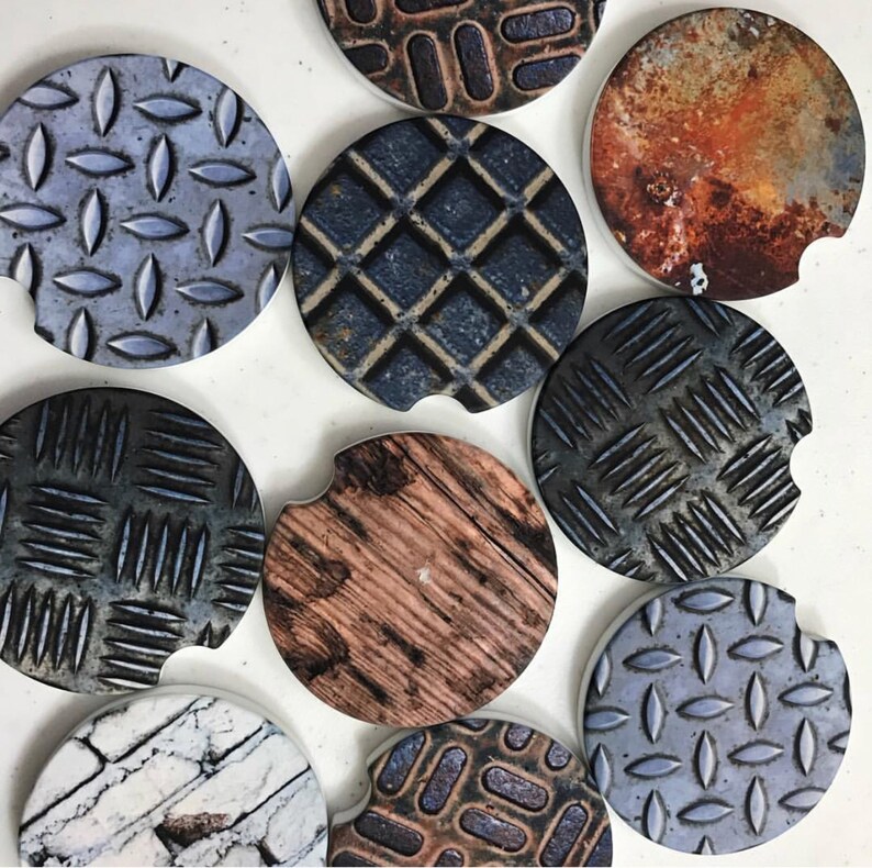 Car Coaster Mens Gift Car Accessories for Men Set of 2 Etsy