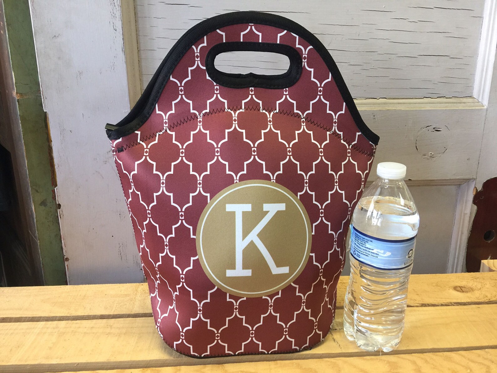 Monogram Lunch Bag Large Insulated Lunch Bag Lunch Tote for Etsy
