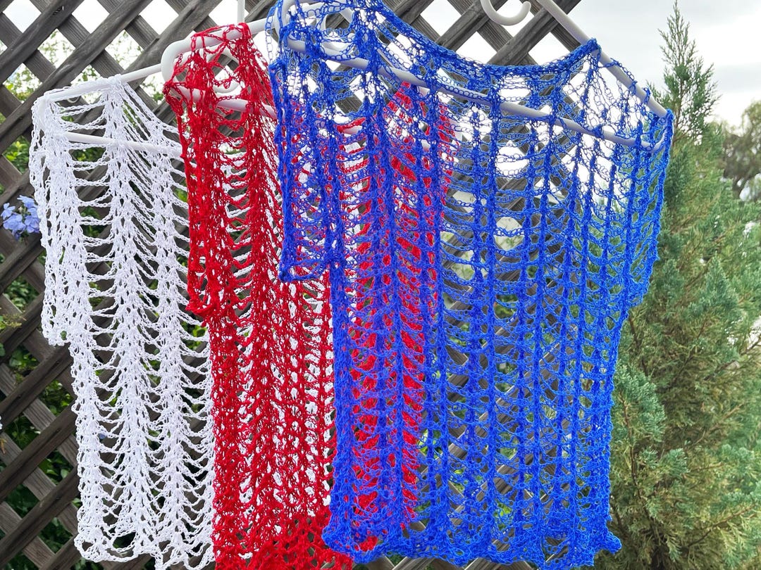 Handmade Crochet Boho Mesh Top, Crochet Accessories, Bohemian Style - Etsy