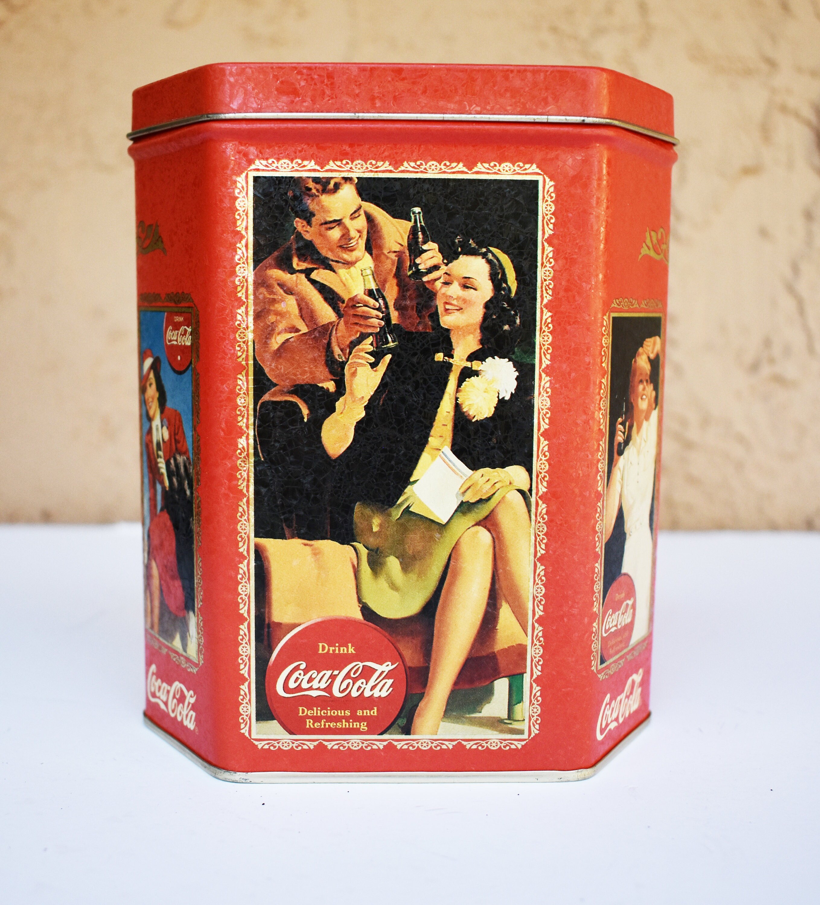 Vintage tin box Coca Cola tin box CocaCola Coca Cola tin Etsy