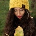 Reviewed by Anonymous reviewed Pear Beanie Hat - yellow green crochet