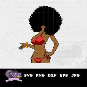Afro Woman Svg, Afro Girl Png, African American Women Svg, Afroqueen Svg,  Black Girl Magic, Black Culture, Curly Hair, Print File, Cut File