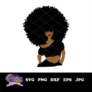Afro Woman Svg, Afro Girl Png, African American Women Svg, Afroqueen Svg,  Black Girl Magic, Black Culture, Curly Hair, Print File, Cut File