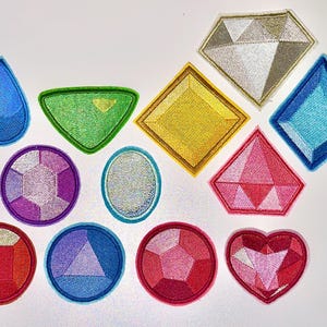 Steven Universe Gem Embroidered Sew-On Patches