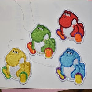 Fat Yoshi Embroidered Patch: Super Mario RPG Meme, Smash Bros Merch