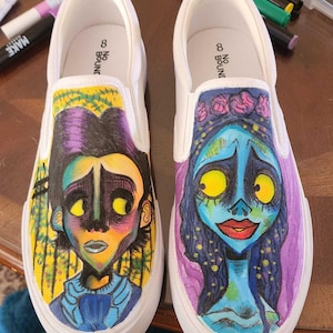 CORPSE BRIDE (Hand Painted shoes!)