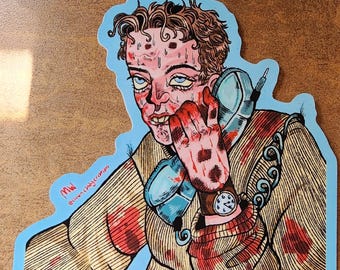 Stu Macher from SCREAM (Sticker)