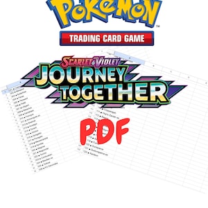 Journey Together Master Set List - Etsy Journey Together Master Set List - Etsy