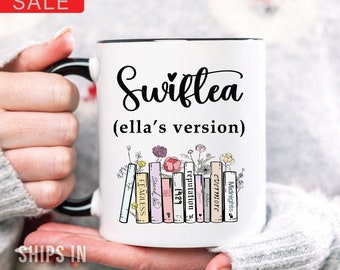 Swiftea Coffee Mug Personalized - Taylor Coffee Cup - 11 Ounce - Funny Cute Singer Taylor Albums - Girl Fans Merch, Merchandise
