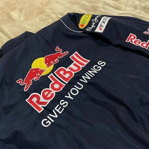 Chaqueta de Fórmula F1-Fórmula F1 Chaqueta de carreras Red Bull de algodón retro totalmente bordada, chaqueta para adultos estilo callejero para hombres y mujeres imagen 4