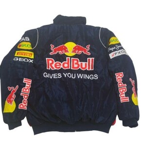 Red Bull Racing Jacket, Formula One Racing Jacket Retro, Flying Jacket, Racing Jacket, Oversize Jacket,Embroidered Jacket, Birthday Gift image 5