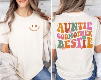 Tante Patin Bestie Sweatshirt, Tante Shirt, Tante Geschenk, Patin Geschenke, Patin Pullover, lustige Patin Pullover, Tante Gott Mutter Geschenk