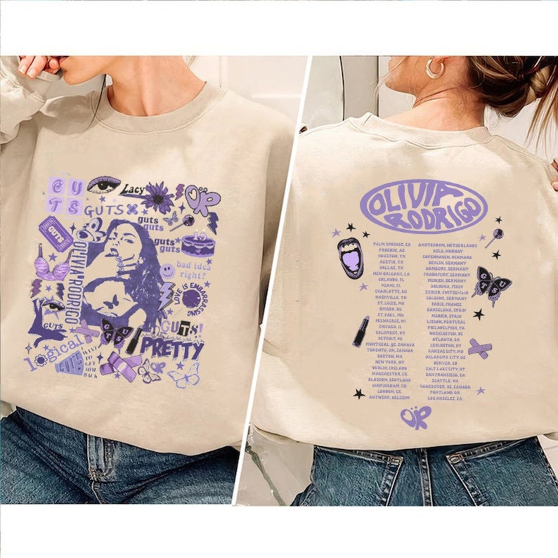 Olivia Rodrigo Guts Shirt, Olivia Rodrigo Guts Merch, Guts Tour 2024