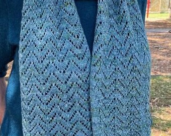 Patrón: Bufanda de encaje Chevron