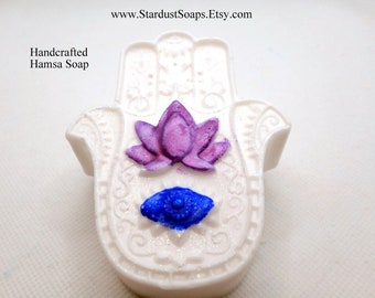 Hamsa/Fatima Savon artisanal | Savon cadeau | savon pour les mains et le corps | savon fantaisie | prendre soin de soi | soins personnels