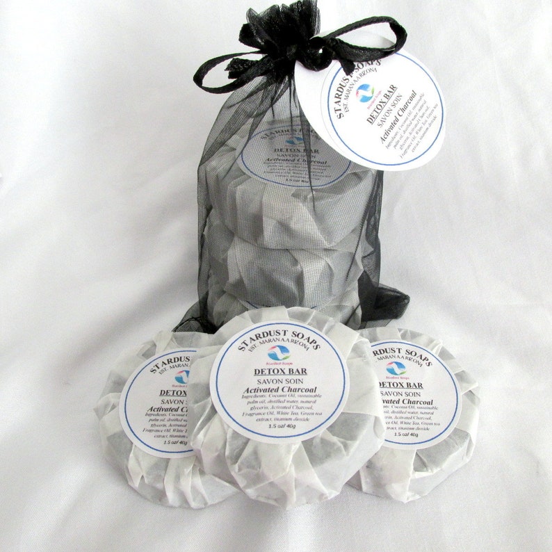 Detox Trio Soap Set/for all skin types, complexion soap, travel soaps, and natural odor neutralizer soap. image 4