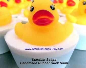 Rubber Duck Natural Soap - Marshmallow scent - Handmade | Glyerin soap | Nice lathers, gift soap wt. 4 oz. net novelty, kids soap, fun soap