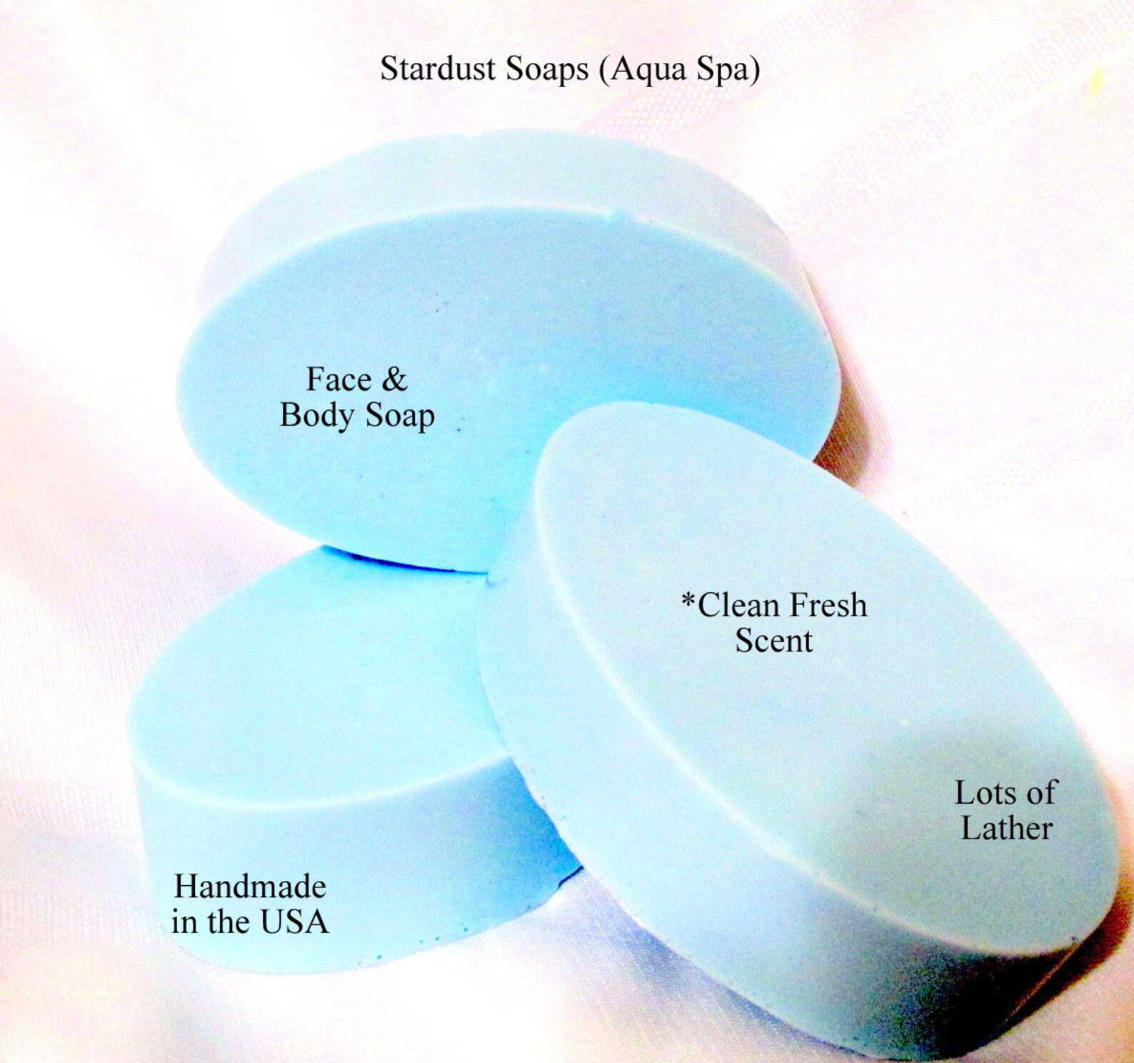 Aqua Spa bar soap handmade in the USA face and body soap Etsy
