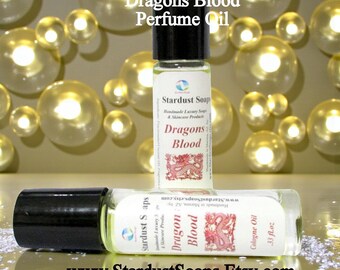 Dragon's Blood Perfume Oil Roll-On | Warm Amber Myrrh Unisex Fragrance | Handmade Travel Perfume 10ml
