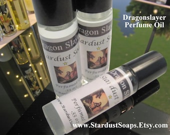 Dragonslayer Cologne Oil | Handmade Masculine Fragrance Oil | Roll-On Men’s Perfume Oil | Long Lasting Natural Scent 10ml