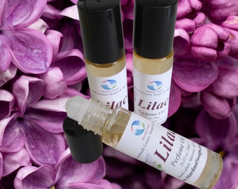 Roll-on de parfum à l'huile lilas | fabriqué aux États-Unis | sans alcool | cadeau pour elle | cadeau pour maman | Cadeau pour lui | frais | Best-seller floral 10 ml