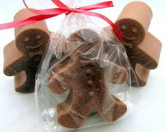 Gingerbread man - Handmade Bar Soap| Fragrant | Lathers | Clean Rinse | wt. 3.4 oz each| Gift Soap | Holiday Soap | Hostess gift