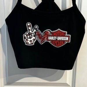 Harley Davidson cropped tank