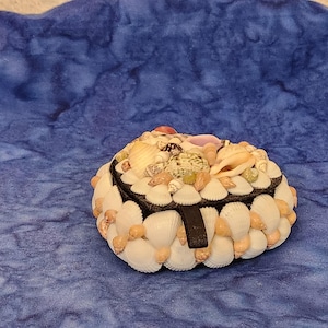 Heart Shell Jewelry or Trinket Box, Nautical Trinket Box, Nautical Home Décor, Shell Lovers Gift, Nautical Décor Box, Gift for Birthday