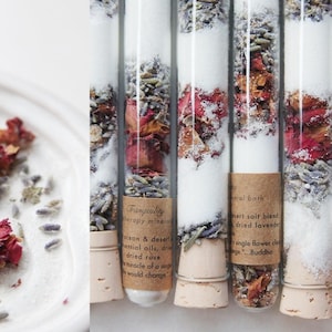 Customizable Birthday Candle Set with Succulent, Bath Bomb, and Salt Tubes image 5