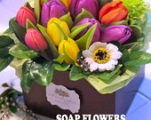 Summer Soap Flower Birthday Gift Birthday gift for her Best Friend Gift, Sister Birthday Gift, Friend Gift, Handmade Soap Flowers Il_170x135